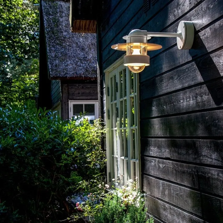 Albertslund outdoor wandlamp lang wit - 5743142660