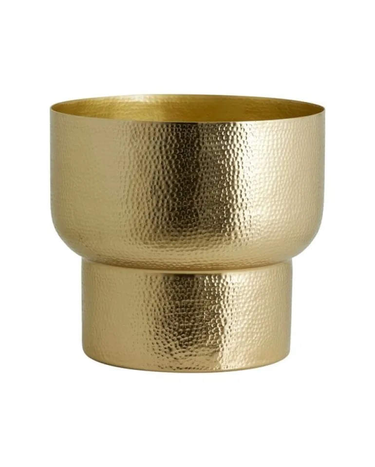 Alimia bloempot L goud - 24158