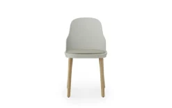 Allez stoel eiken/leer warm grijs - 304085