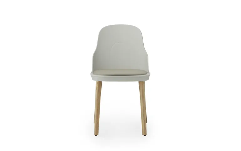 Allez stoel eiken/leer warm grijs - 304085