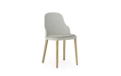Allez stoel eiken/leer warm grijs - 304085