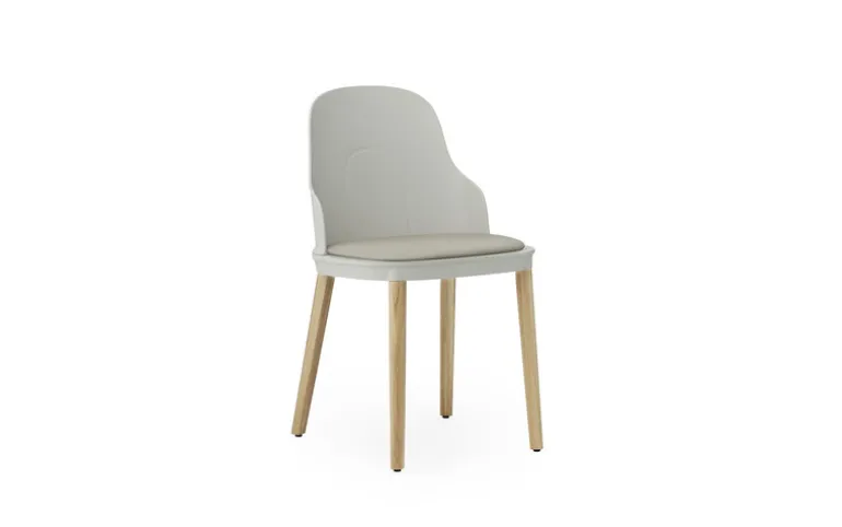 Allez stoel eiken/leer warm grijs - 304085