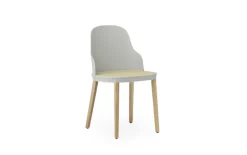 Allez stoel eiken/riet warm grijs - 304058