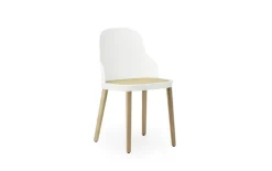Allez stoel eiken/riet wit - 304056