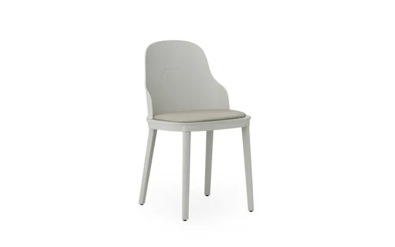 Allez stoel leer warm grijs - 304072