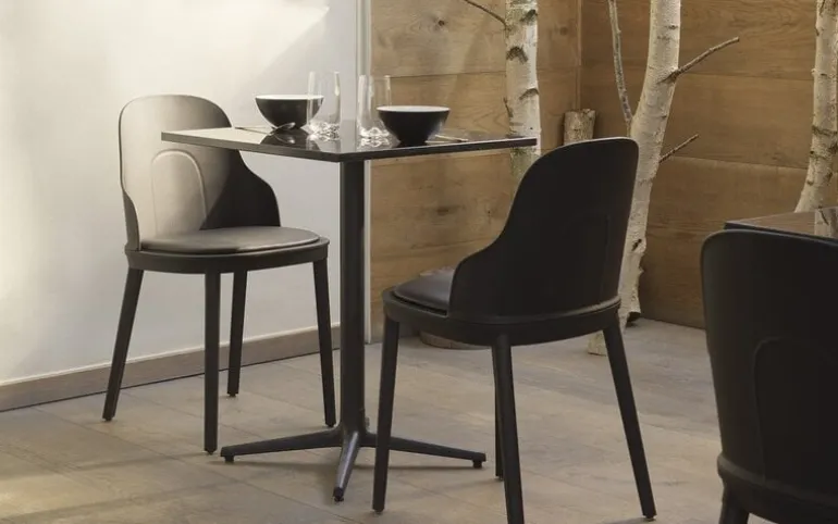 Allez stoel leer zwart - 304069