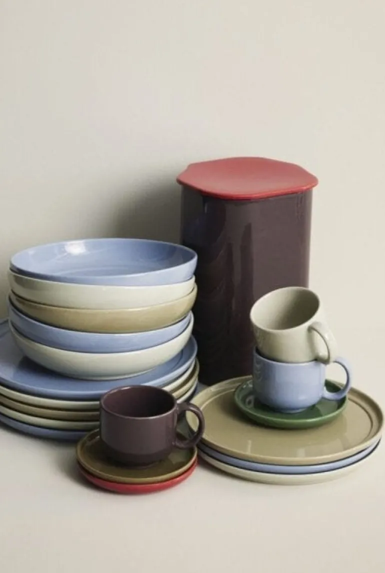 Amare soepborden lichtblauw set van 6 stuks - 211717