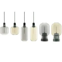 AMP Large hanglamp smoke zwart