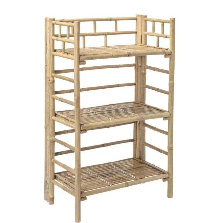 Bamboe kast met planken