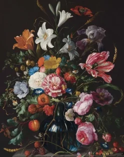 Behangpaneel Golden Age Flowers