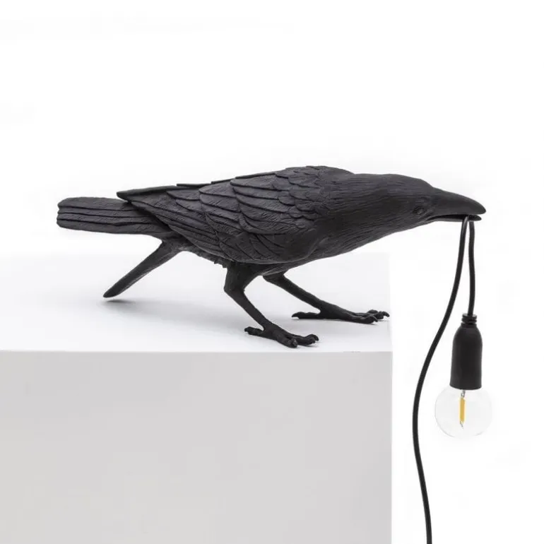 Bird lamp playing zwart outdoor - 14726