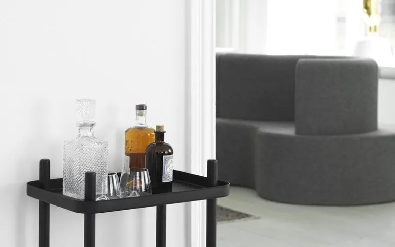 Block tafel/rek zwart - 602193