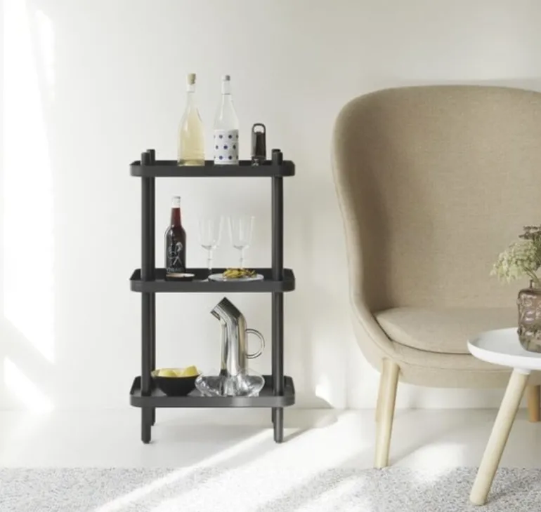 Block tafel/rek zwart - 602193