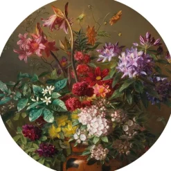 Bloemen behangcirkel CK-076 ø190cm