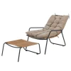 Boel loungestoel met voetenbankje - 82064496