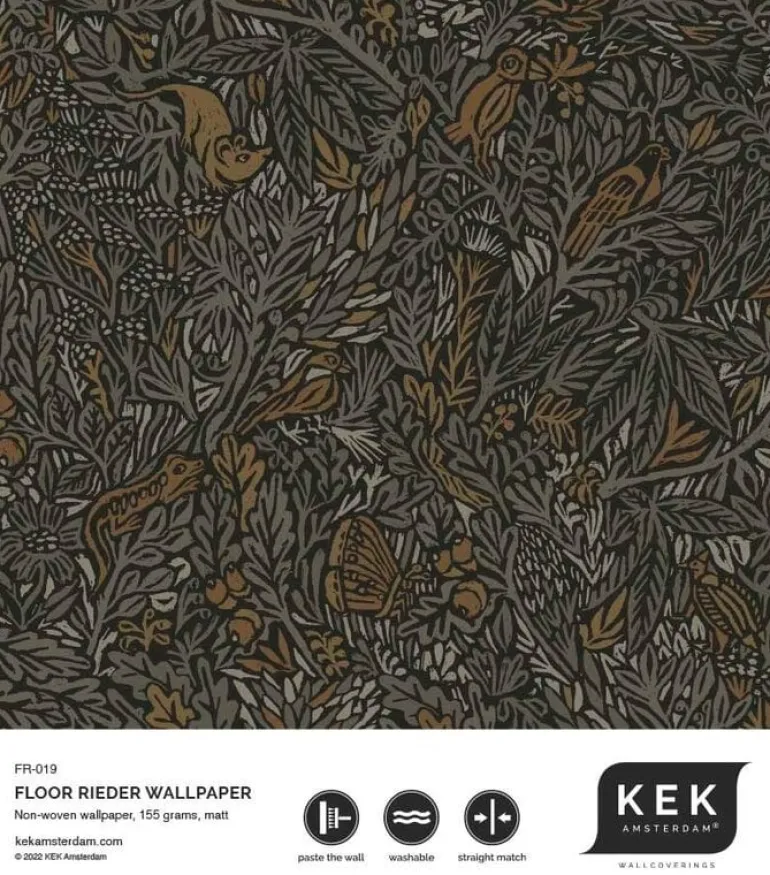 Botanisch patroon behang 100x280cm FR-019