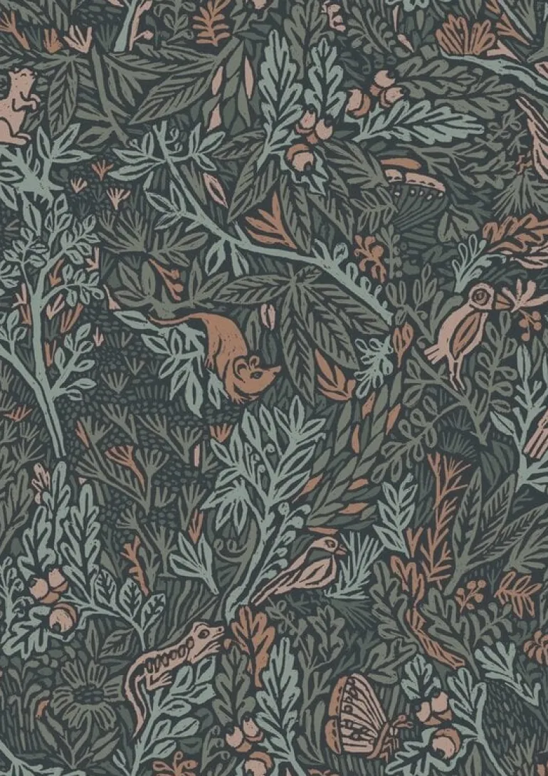 Botanisch patroon behang 100x280cm FR-021