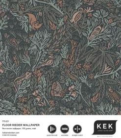 Botanisch patroon behang 100x280cm FR-021