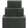 Box opbergdozen set van 3 stuks - groen