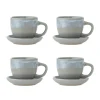 Brenta kop en schotel blauw set van 4 stuks - 82072417