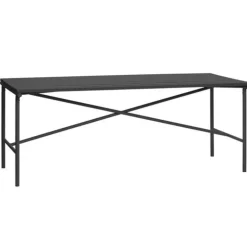 Buitentafel metaal - zwart