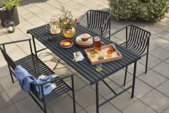 Buitentafel metaal - zwart