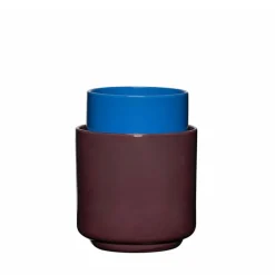 Deux Pots bloempotten/vazen paars/blauw - 211912