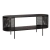 Dressoir metaal/hout - zwart