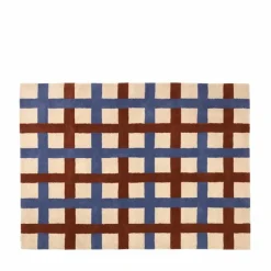 Edith vloerkleed blauw/beige - 200x300cm
