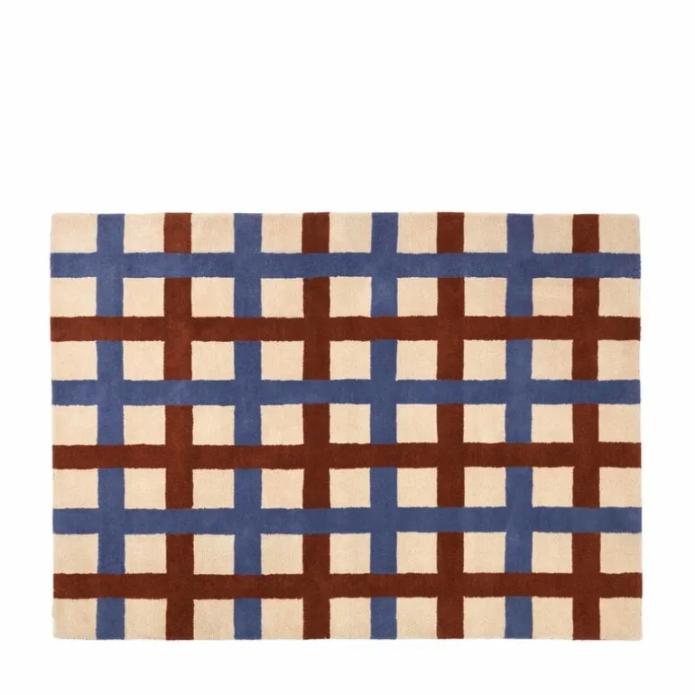 Edith vloerkleed blauw/beige - 200x300cm