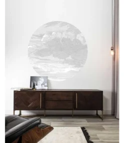 Engraved clouds behangcirkel SC-057 - ø142,5cm