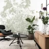 Engraved Flowers behang FU-045 - 194,8x280cm groen