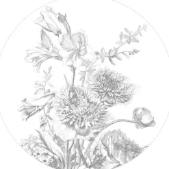 Engraved flowers behangcirkel SC-061 - ø142,5cm