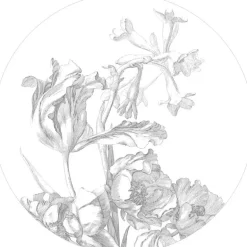 Engraved flowers behangcirkel SC-059 - ø142,5cm