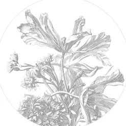 Engraved flowers behangcirkel SC-060 - ø142,5cm