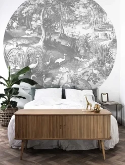 Engraved landscapes behangcirkel SC-045 - ø142,5cm