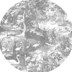 Engraved landscapes cirkelbehang CK-045 - ø190cm