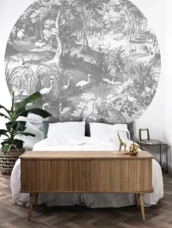 Engraved landscapes cirkelbehang BC-045 - ø237,5 cm