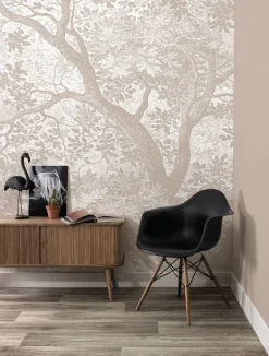 Engraved landschappen behang zand WP-772 200x280cm