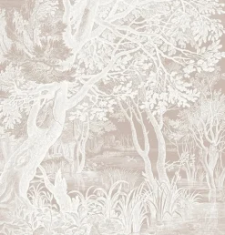 Engraved landschappen behang zand WP-763 200x280cm