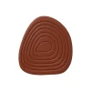 Enoki onderzetters roest set van 6 stuks - 7182