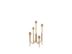 Farri kandelaar ijzer golden brown - 71178211