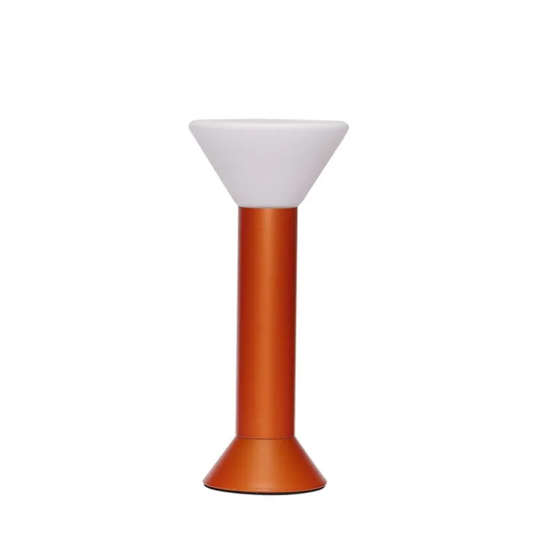 Flash portable lamp metallic oranje - 962013