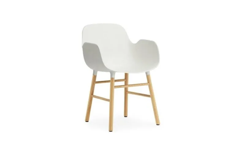 Form Armchair stoel eiken wit