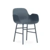 Form Armchair stoel staal blauw