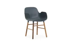 Form Armchair stoel walnoot blauw - 602771