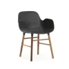 Form Armchair stoel walnoot zwart - 602770