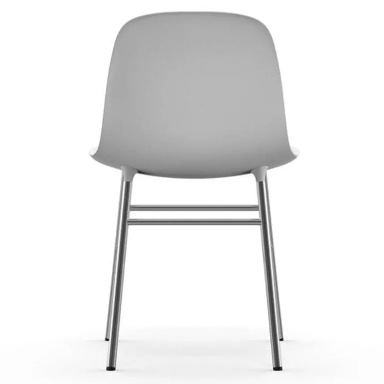 Form Chair stoel chrome wit