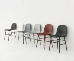 Form Chair stoel staal grijs