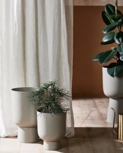 Galoa bloempot L beige - 8827